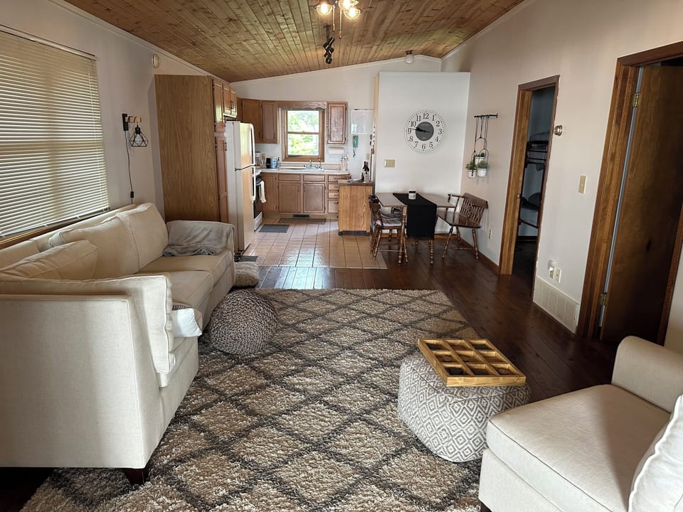 Enjoy a book or games with your family in the cozy living room on main level.