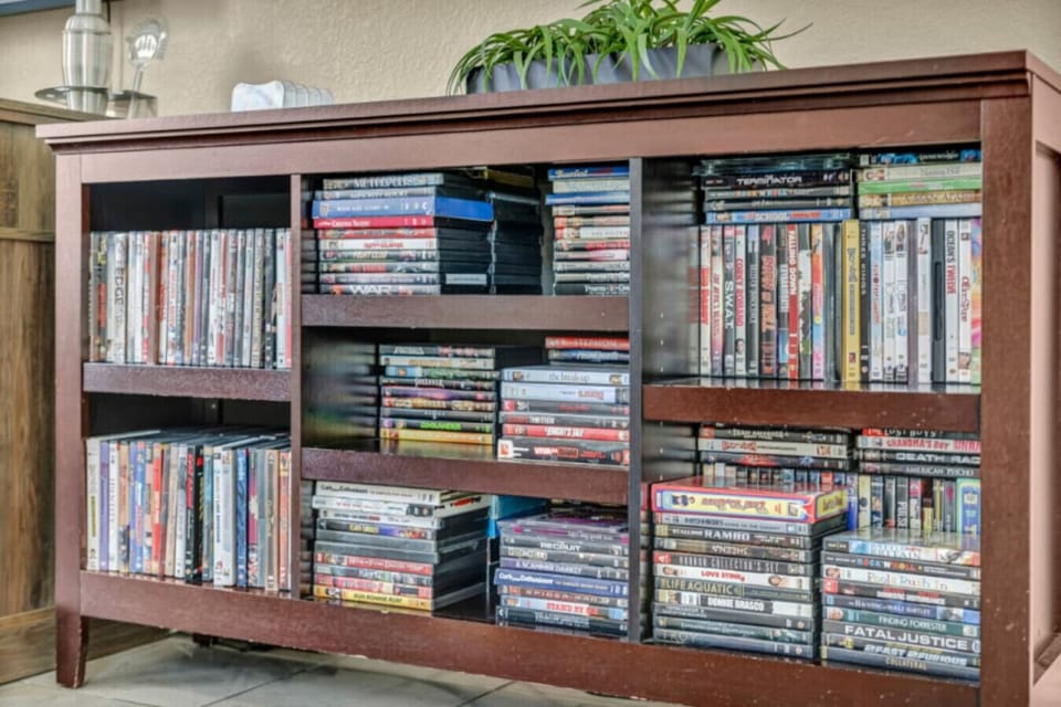 Huge DVD collection for endless entertainment!