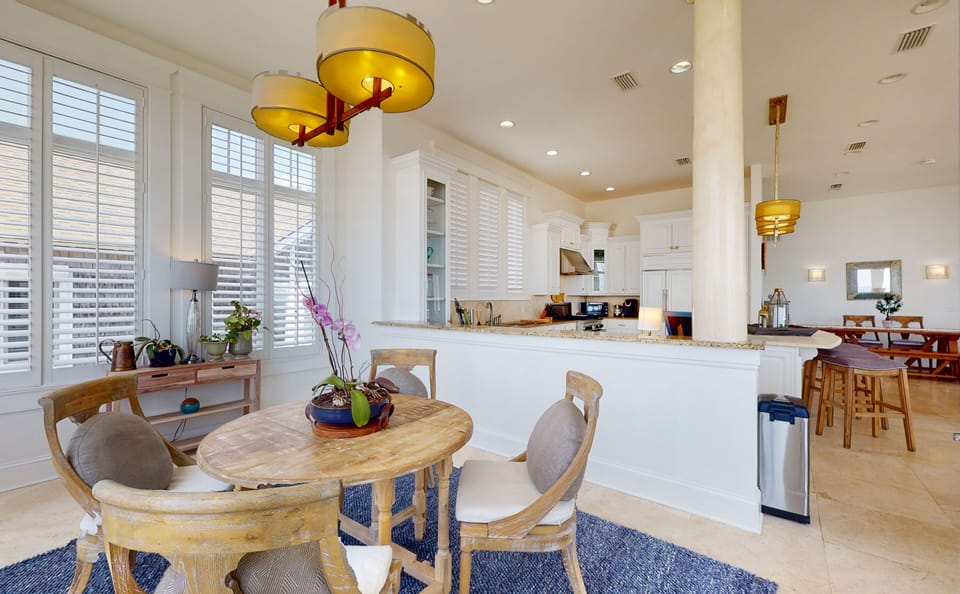 View from breakfast area into kitchen - third floor