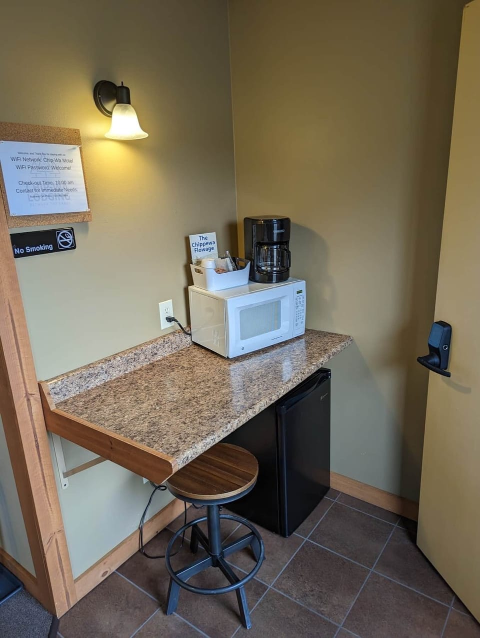 Smart TV, WiFi, Microwave, Coffee Maker, and Fridge/Freezer