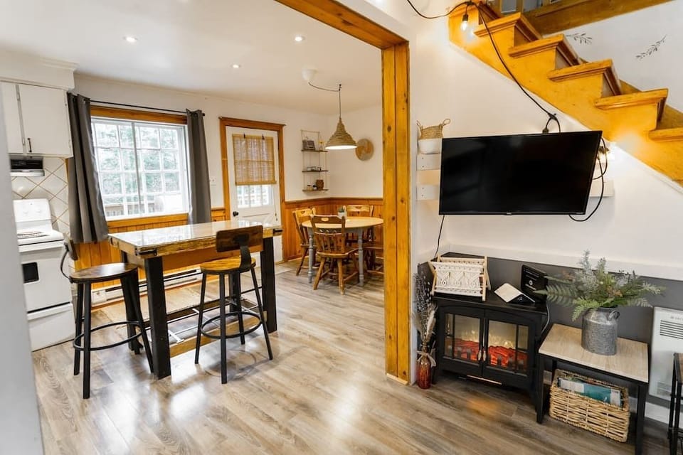Living room and dining table