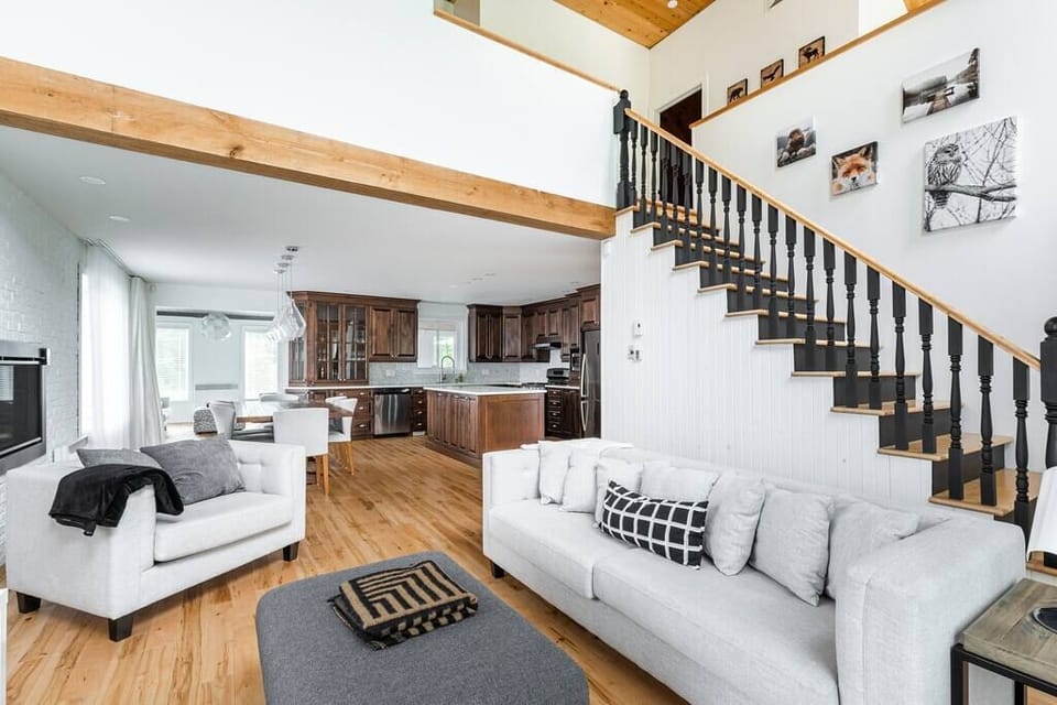 Living room and stairs