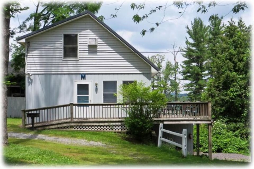 Entrance from parking area