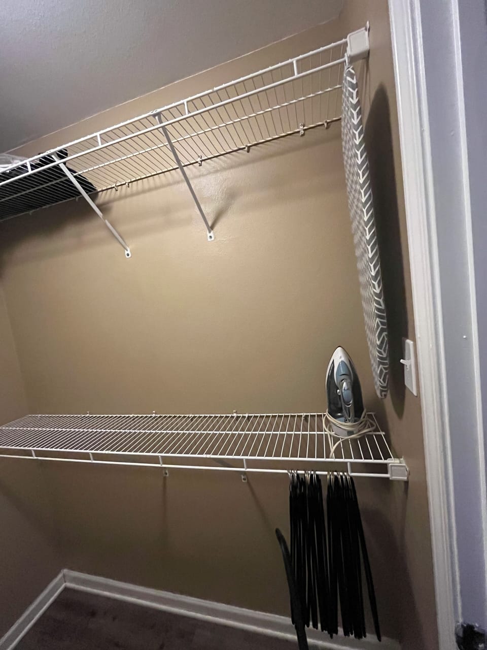 Master bedroom closet.