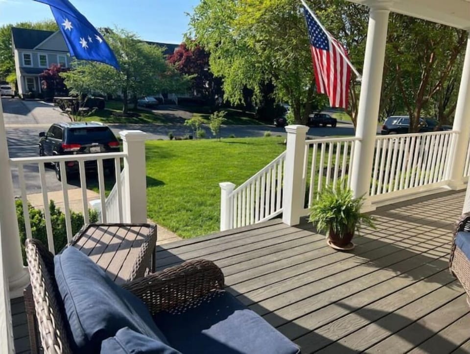 Landscaped yard - enjoy the early morning sun as you sit out on the porch.