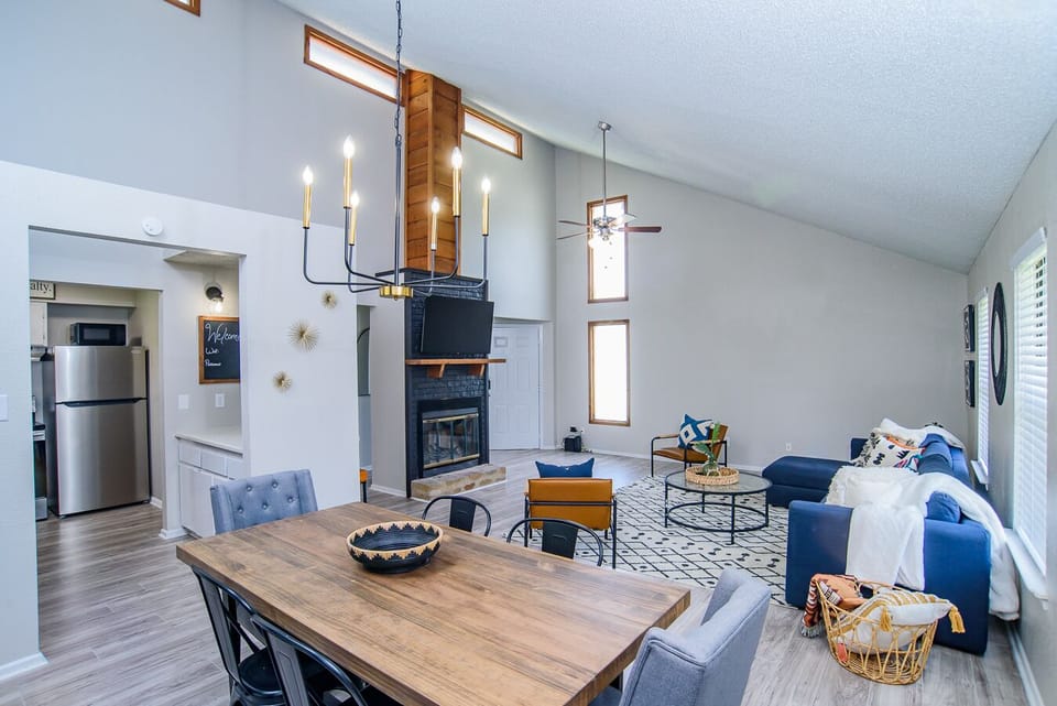 Open Living and Dining Area