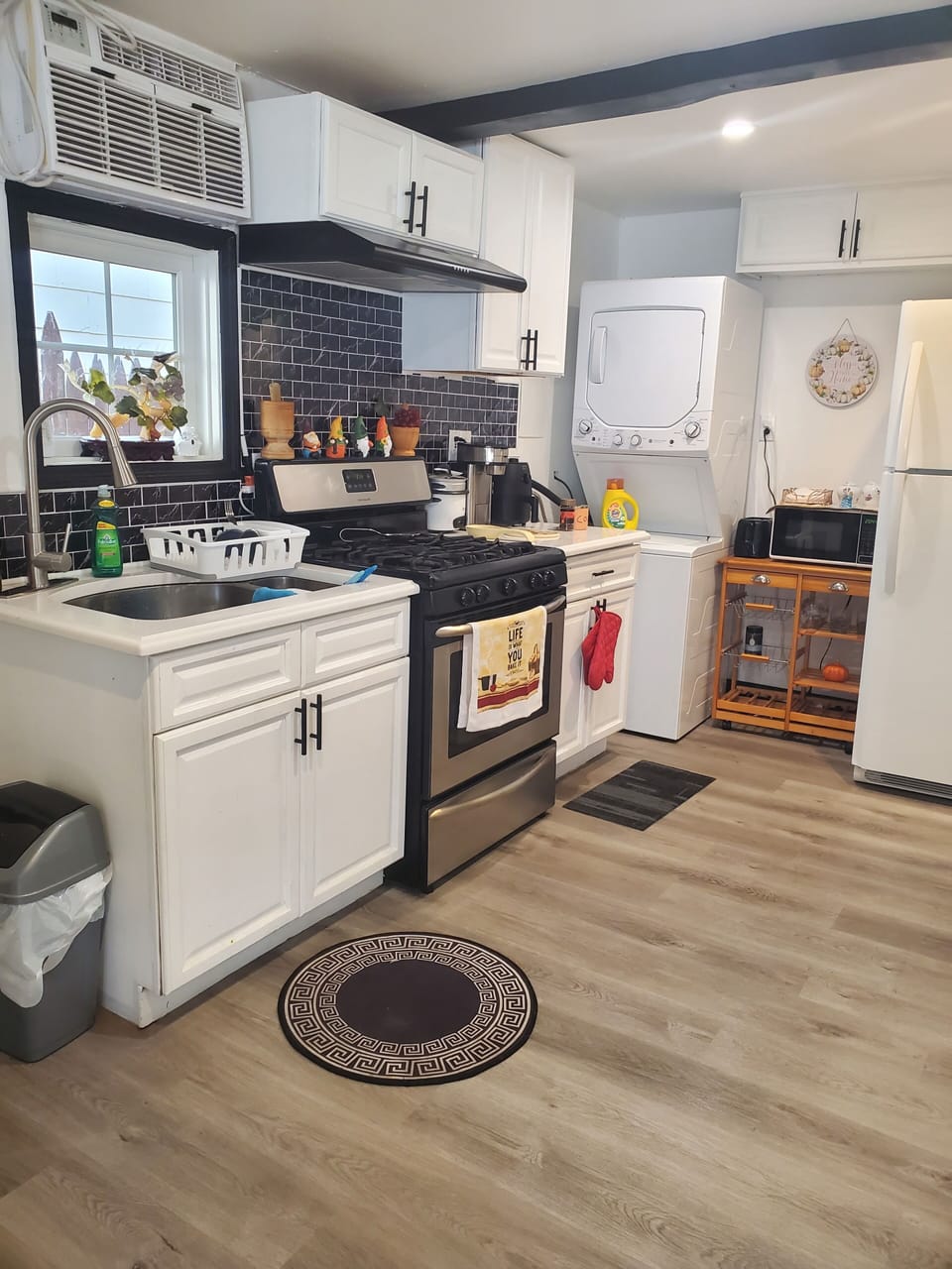 washing and dryer for guest