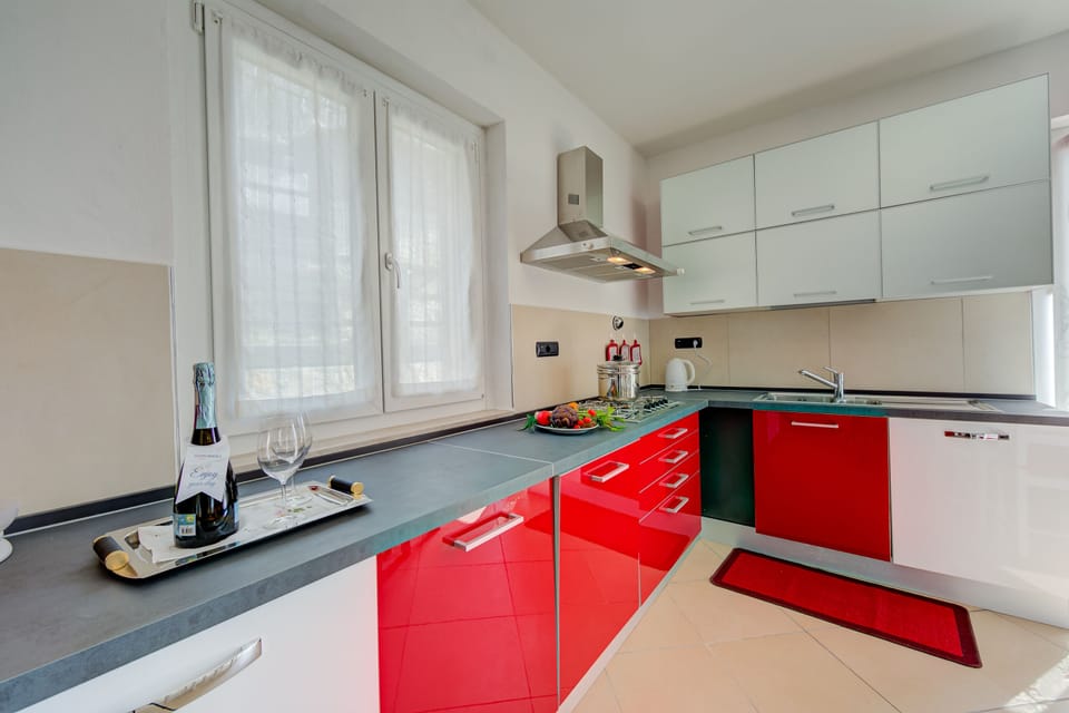 The bright kitchen