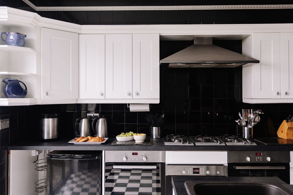 The kitchen at Christie Mansion, Isle of Wight