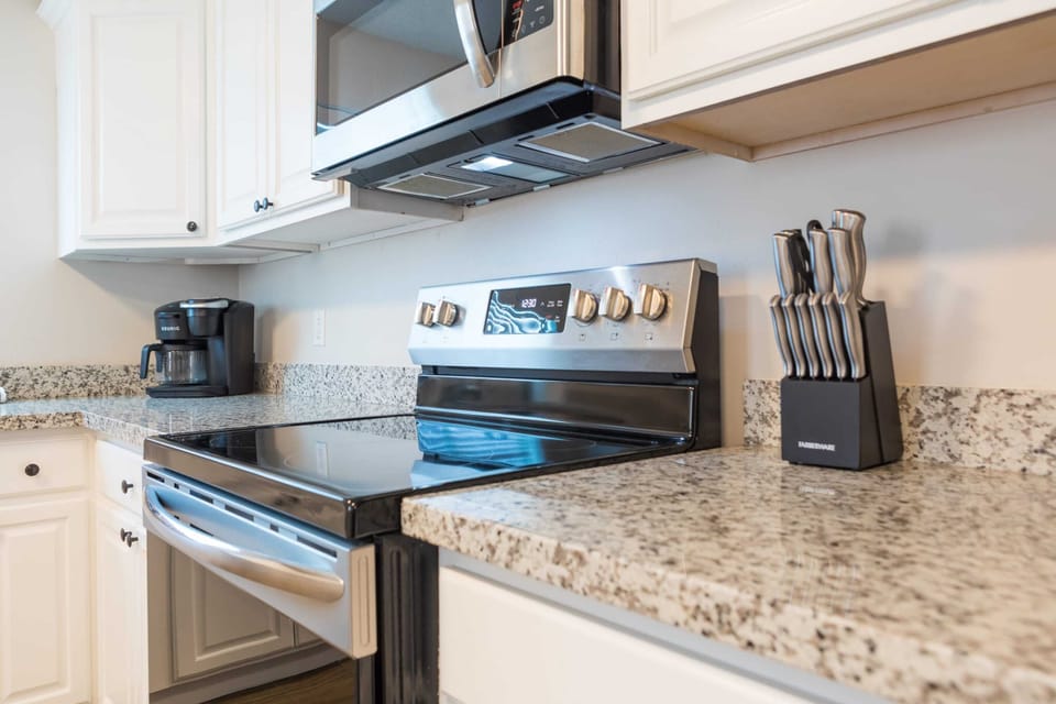 Large open fully stocked kitchen