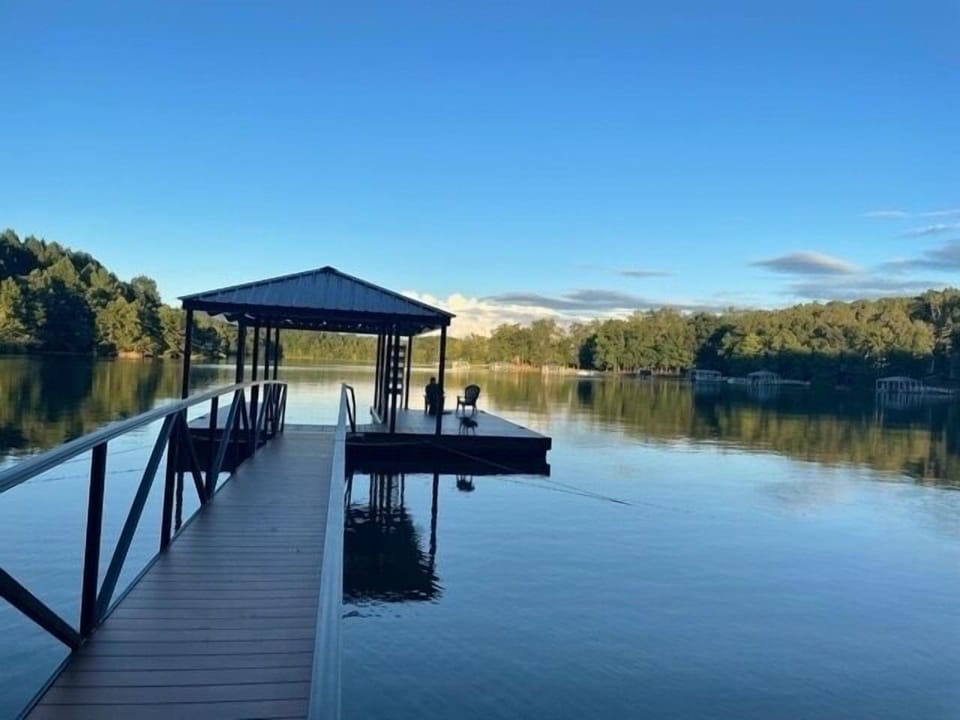 Dock in quiet cove
