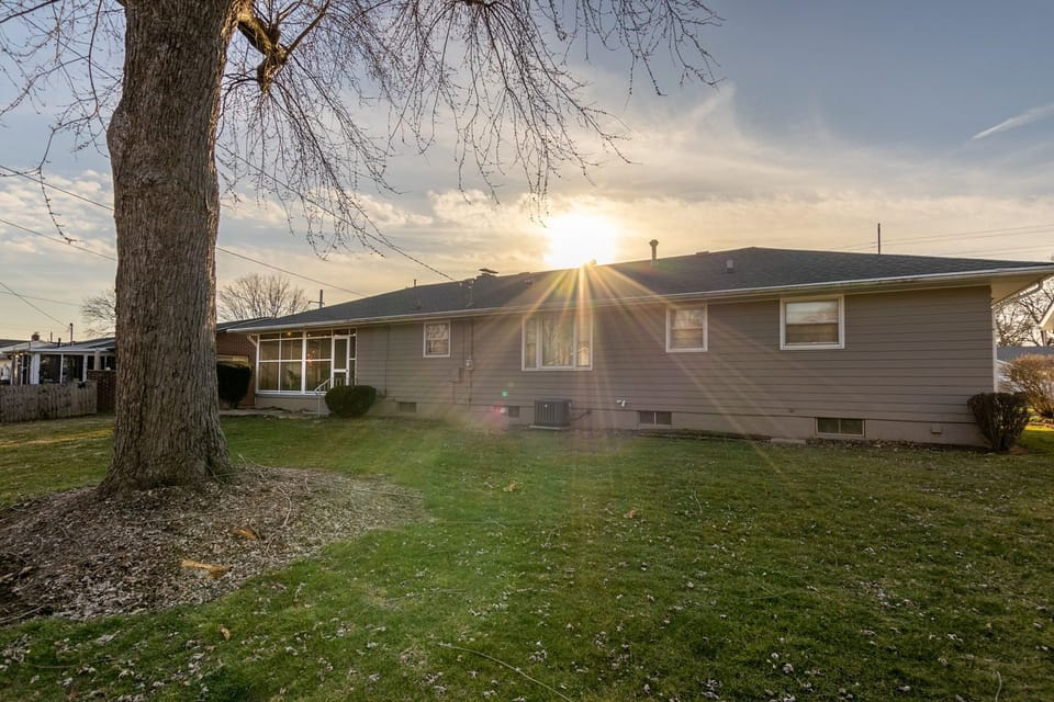 Rear of home