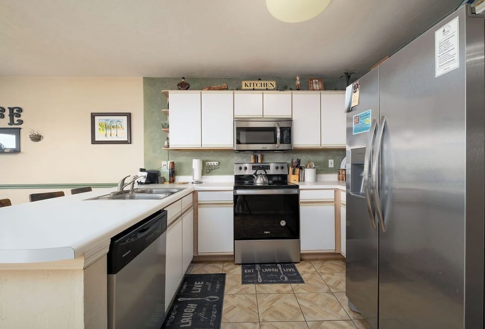 Full Kitchen with Dishwasher and Coffee Station
