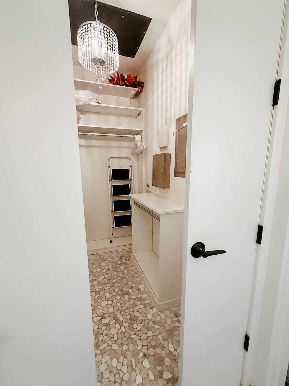 Large Walk-In Closet with Ample Storage, Hanging Space & Organization Shelves