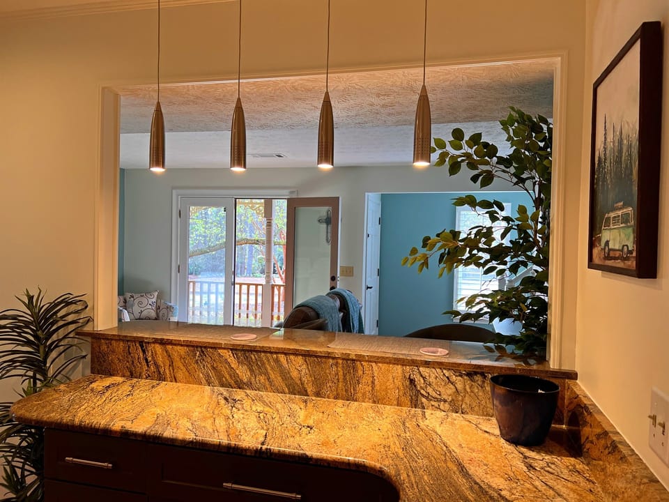 View from Kitchen to Front Porch