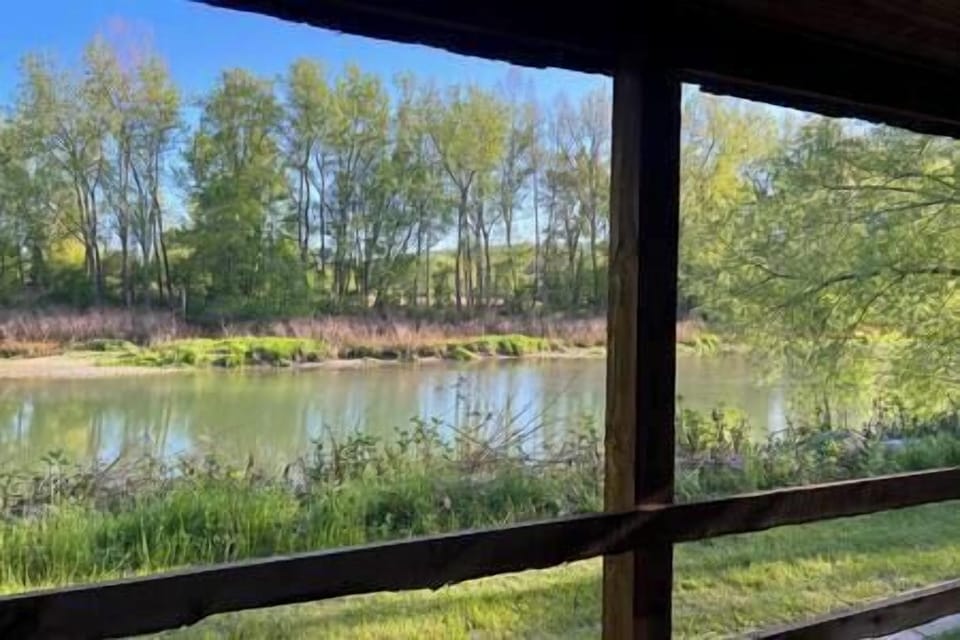 Riverside view from private patio