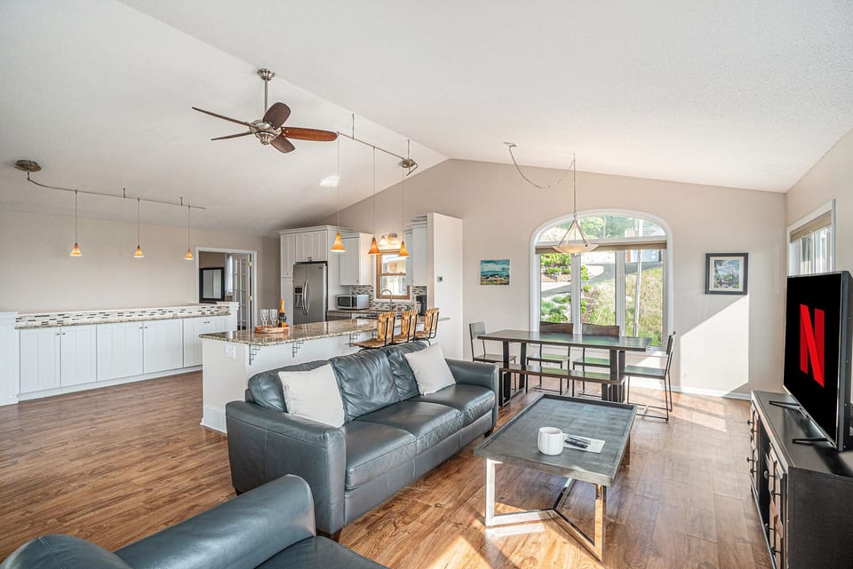 Bright and breezy living awaits across two levels.