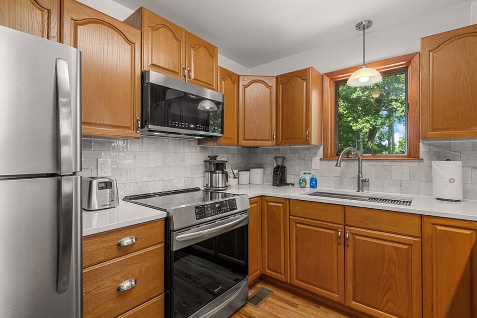 Kitchen is outfitted with an Induction Range
