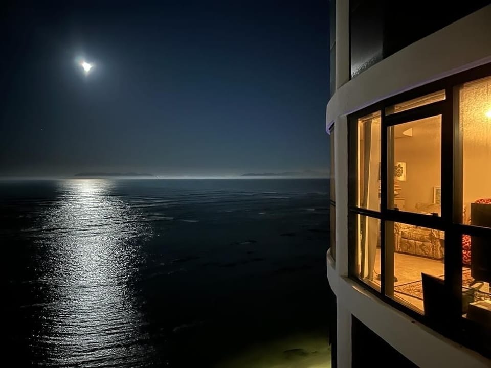 Morning moonlight view . Apartment is on 8th Floor