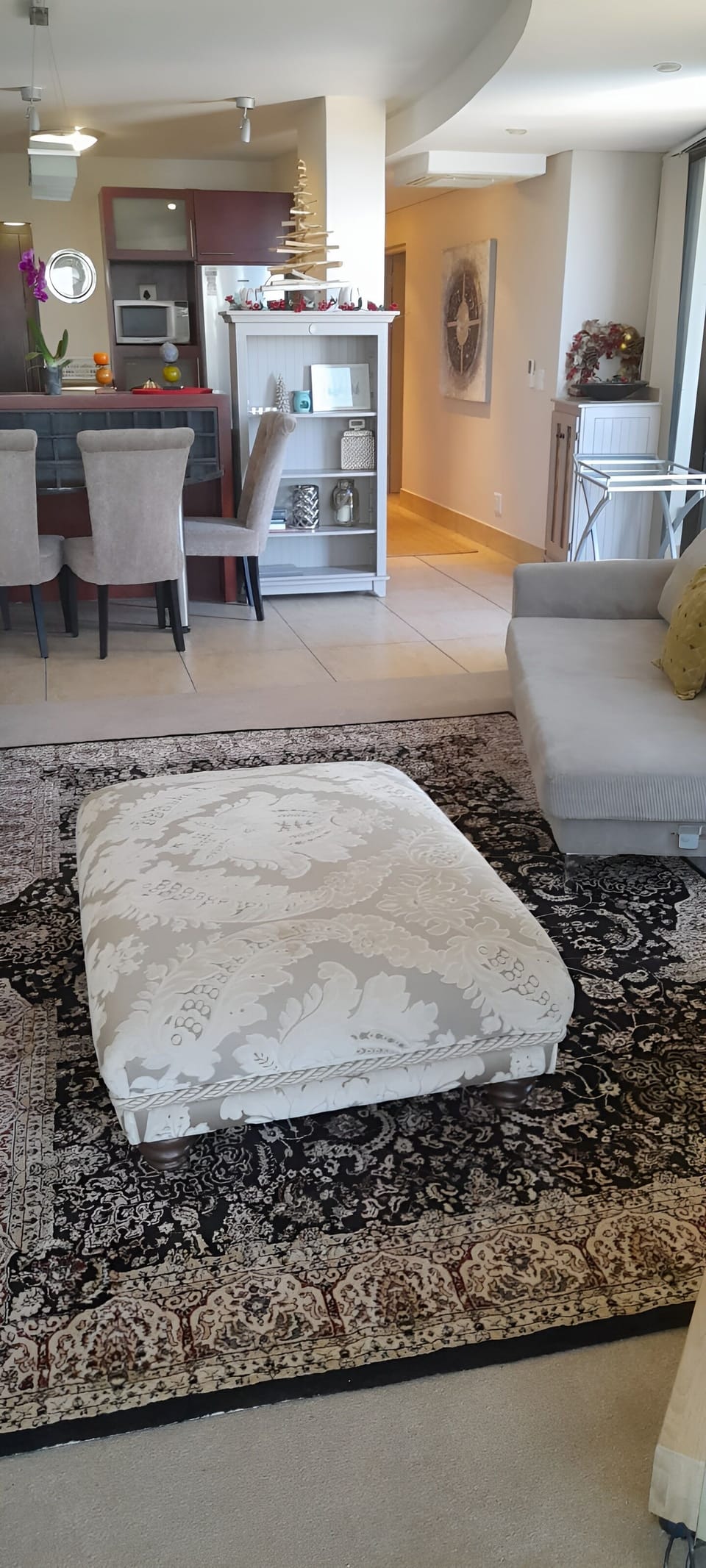 Living room furniture : couch is a Waldorf duresta imported from England