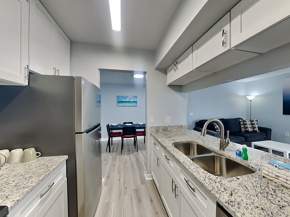 Fully Equipped Kitchen with Stainless Steel Appliances