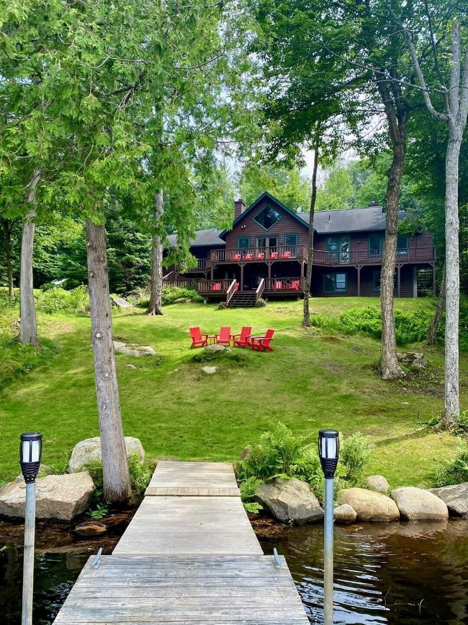 Our Diamond Dock Camp, a view from the lake and dock area!