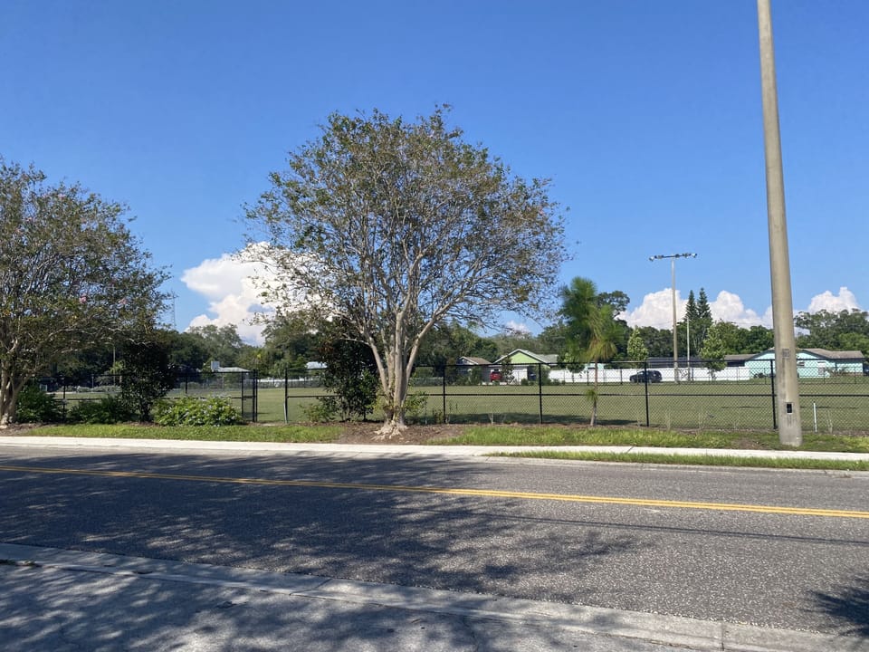 View from front deck of park across the street.