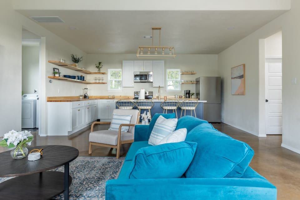 Living Room / Kitchen Open Concept. 
Great space to share a meal and have fun