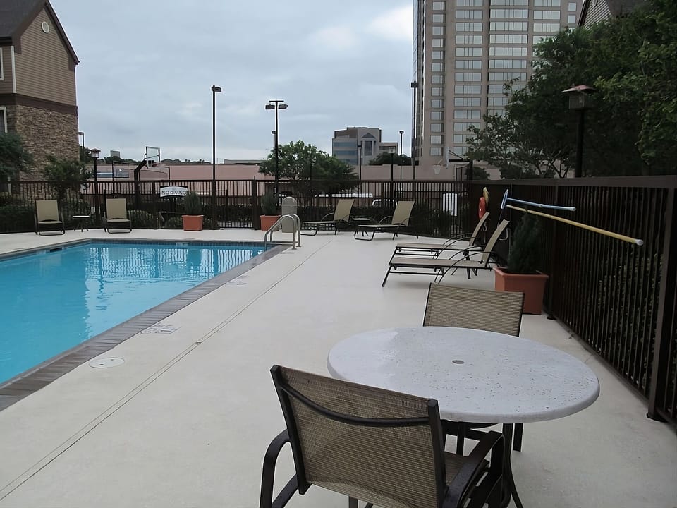 Stretch out on the sunny deck and savor a lazy swim.