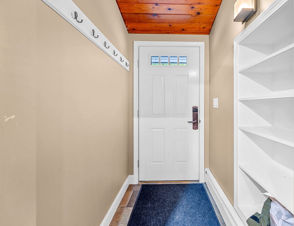 Plenty of storage for coats and gear.