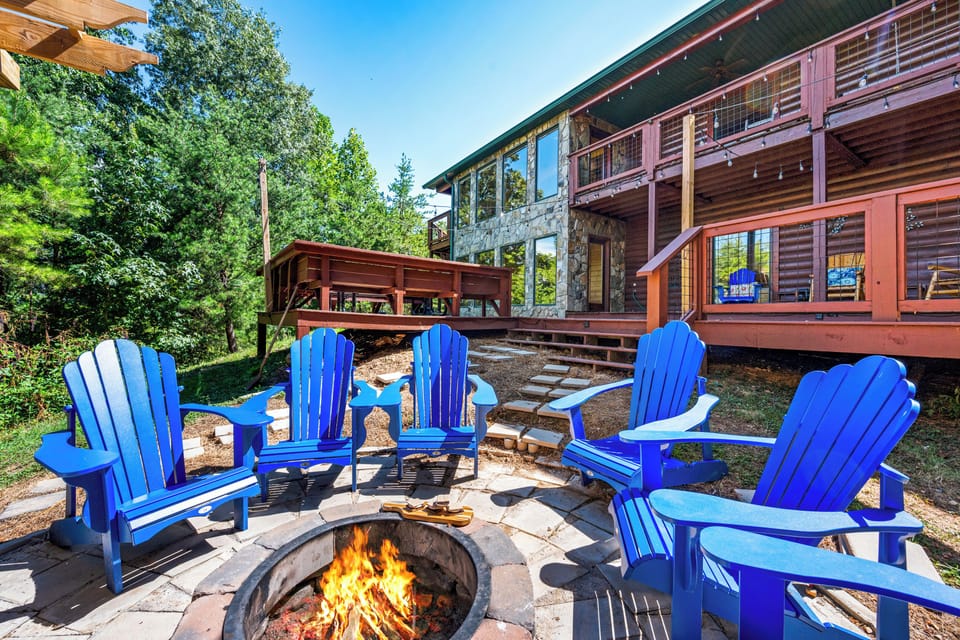 Gather around the firepit and create lasting memories with family and friends.