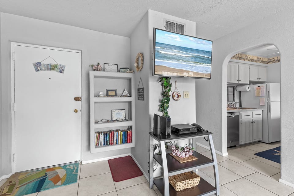 Living room with flat screen TV
