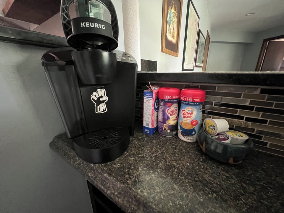 Coffee Station Keurig station/ Starbucks kcups/coffee maker as well/ 