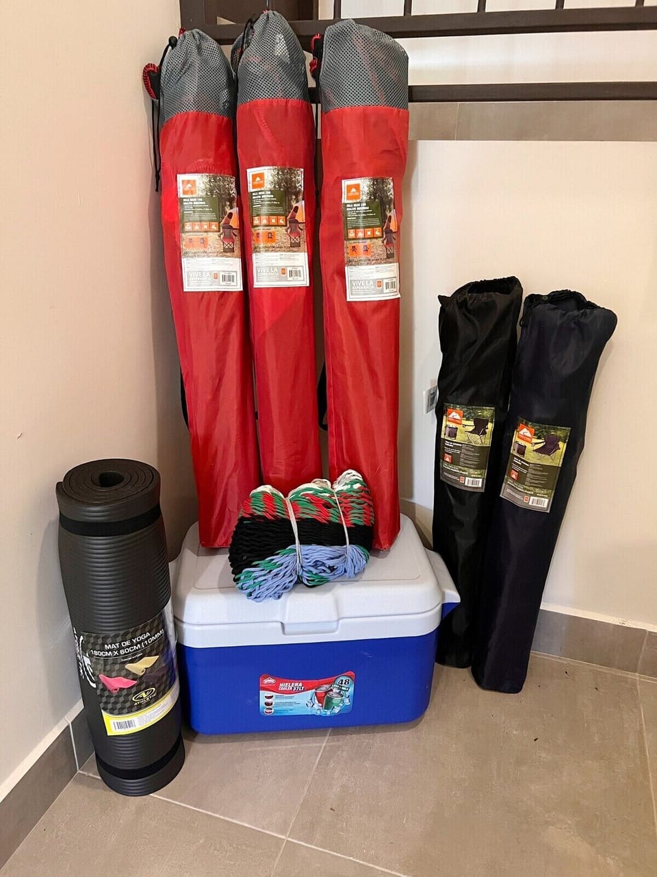 Lots of beach gear for your stay!
