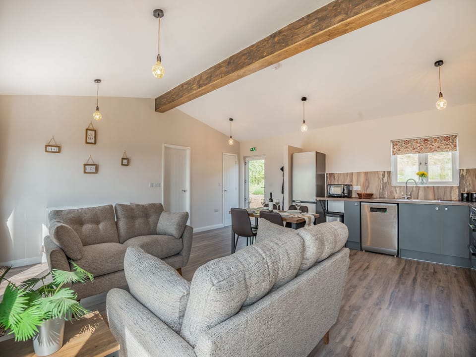 Open plan living space | West End Farm Lodge Alabaster, Ruardean, Forest of Dean