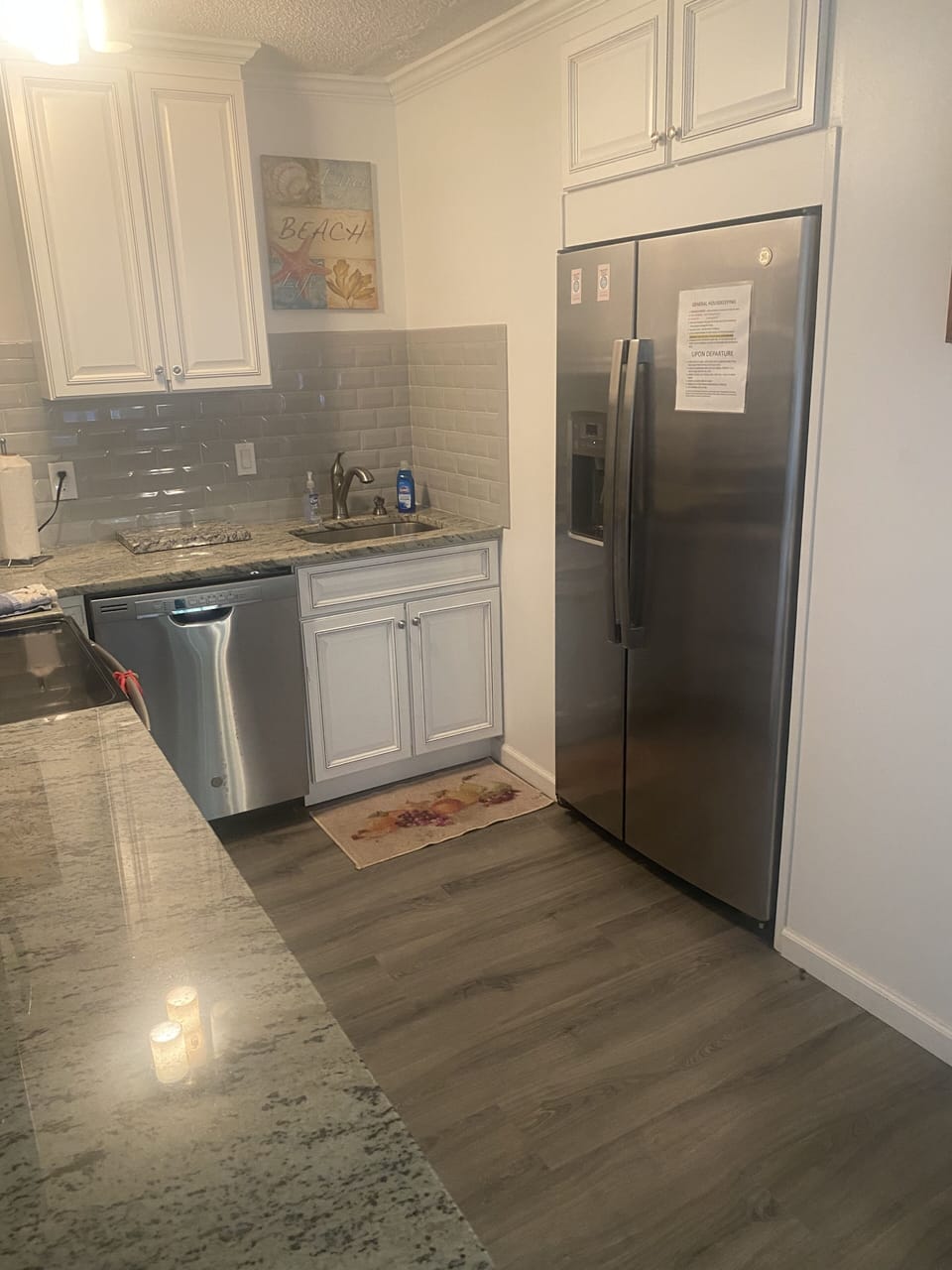 Full size refrigerator and modern appliances