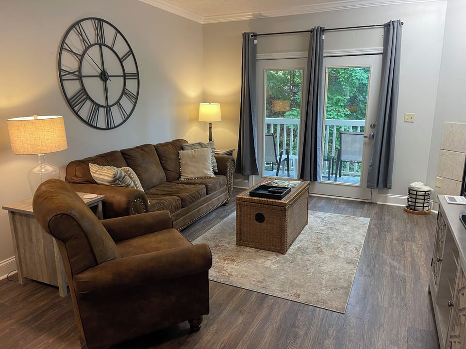 Living Room looking out to balcony.