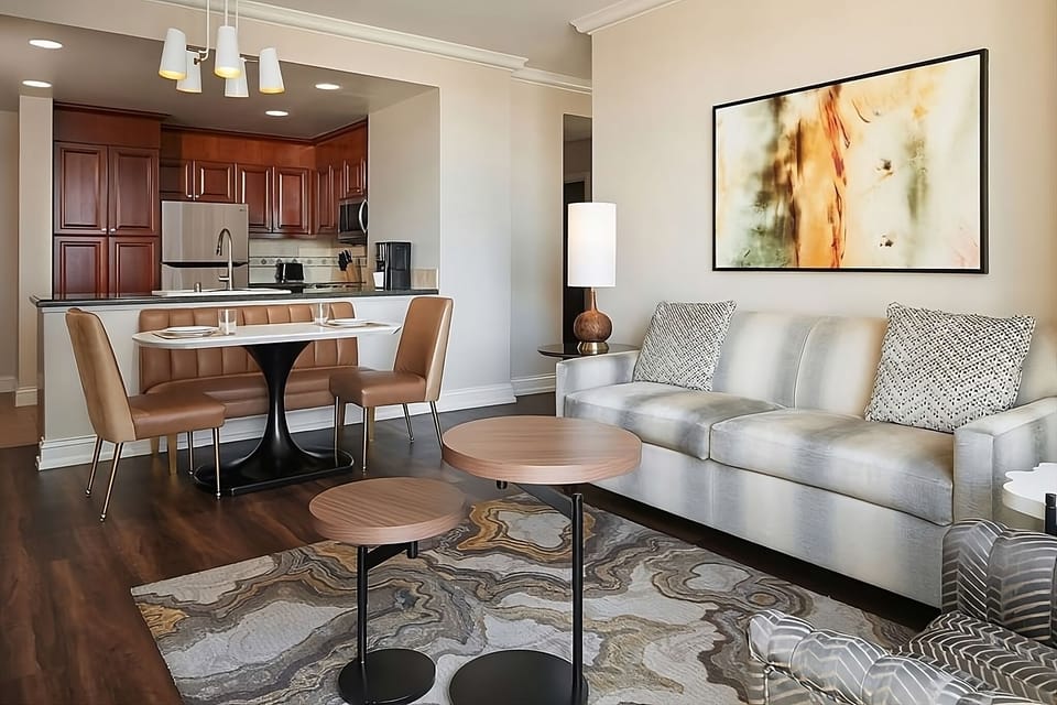 Gather for meals, then settle in for a movie night.