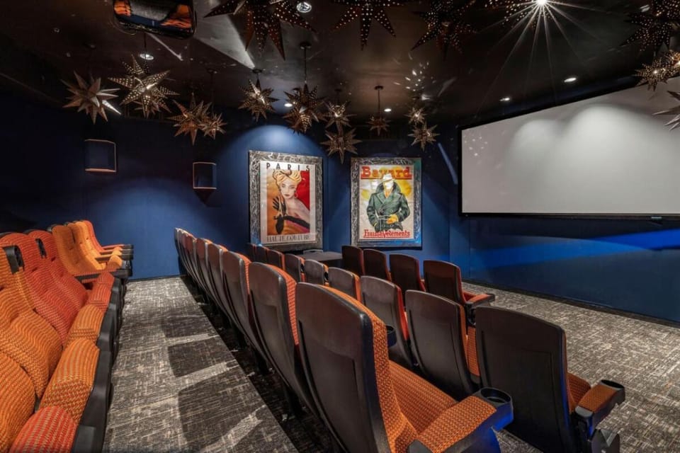 Host a private movie night in plush theater seating.