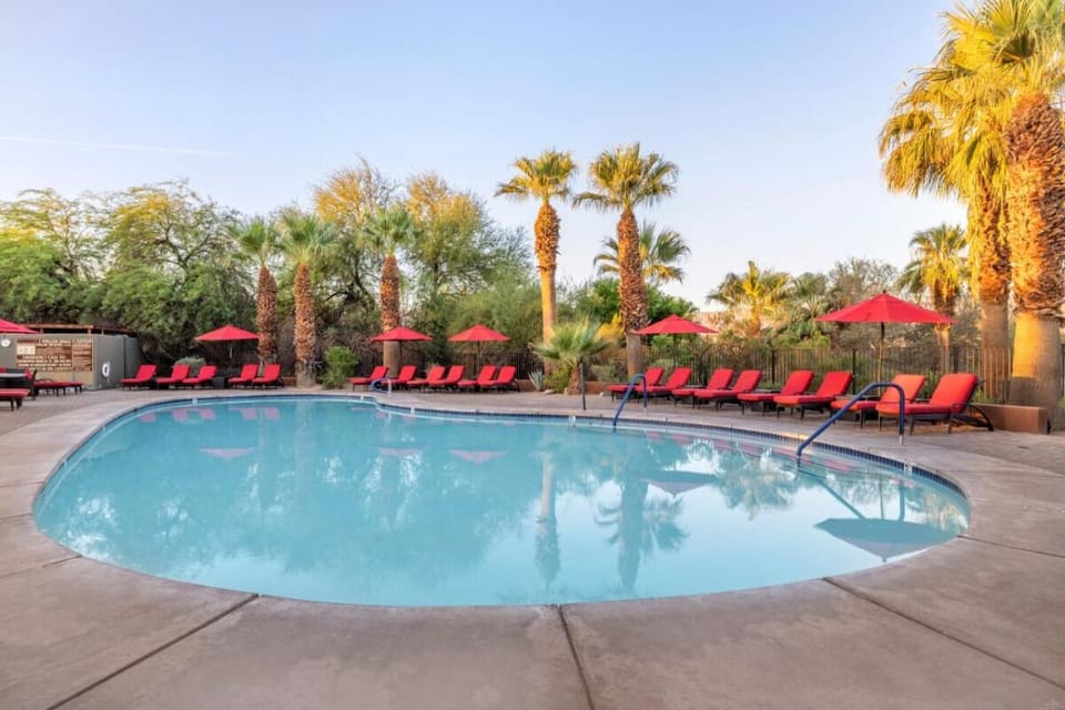 Float peacefully while the pool deck invites all-day lounging.
