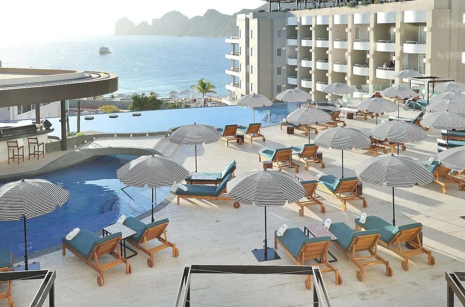 Soak in endless ocean views from the infinity pool