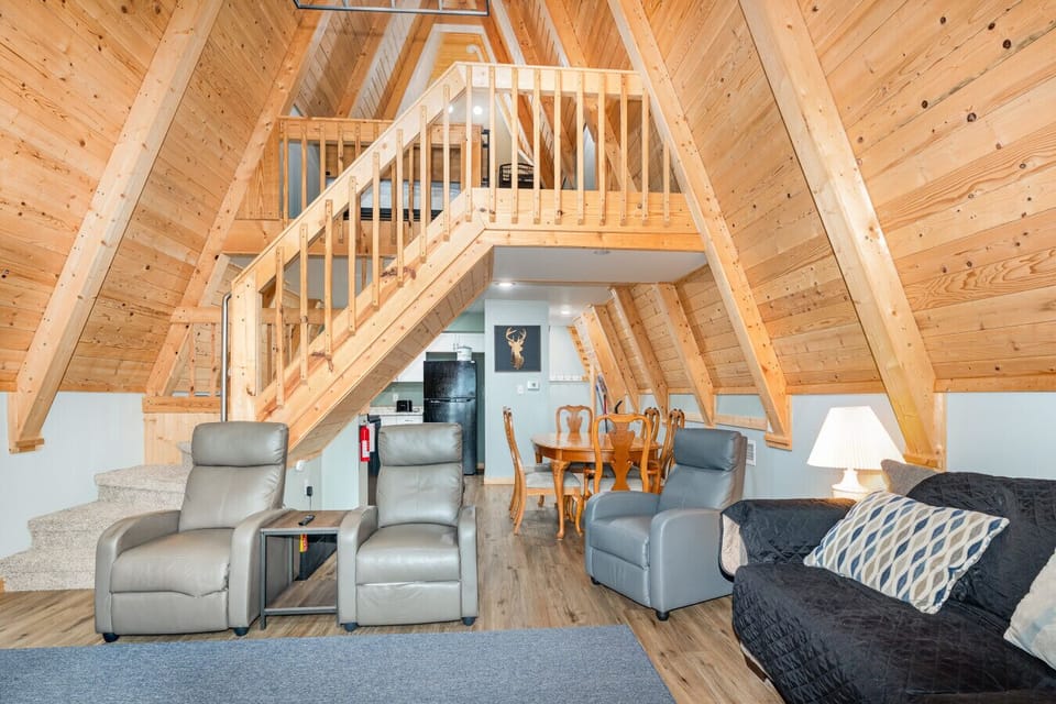 A-frame architecture open area