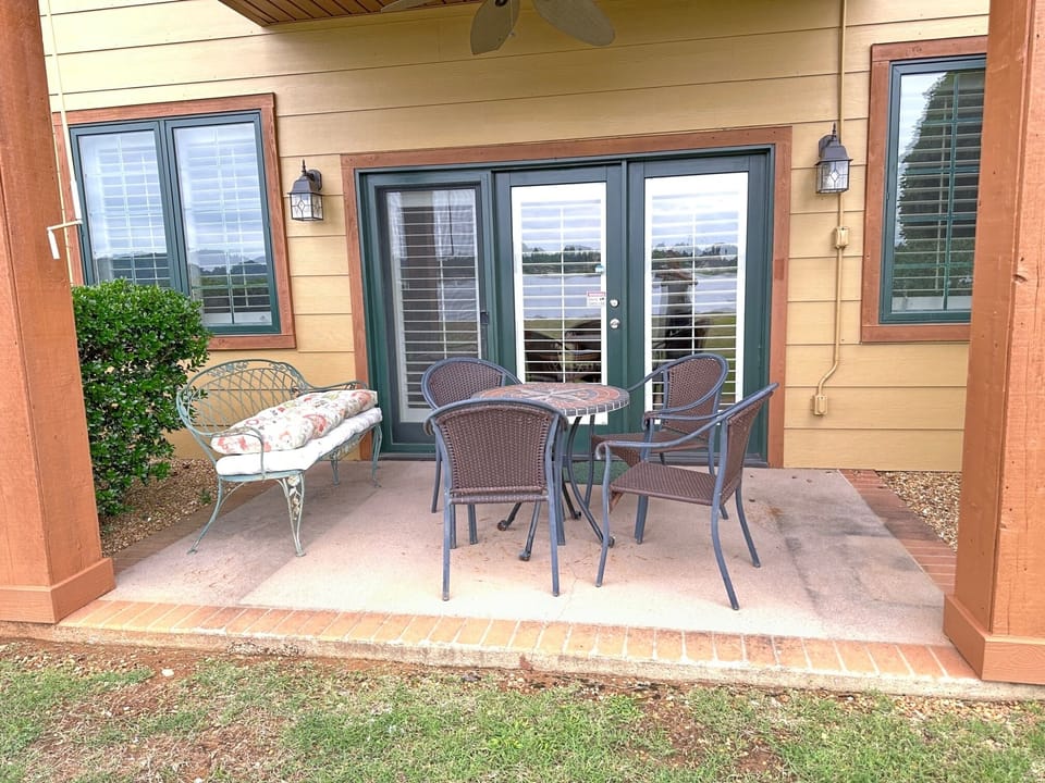 Lakeside patio