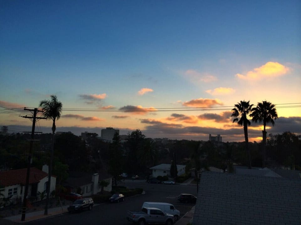 Enjoy the sunset every night from the upstairs view