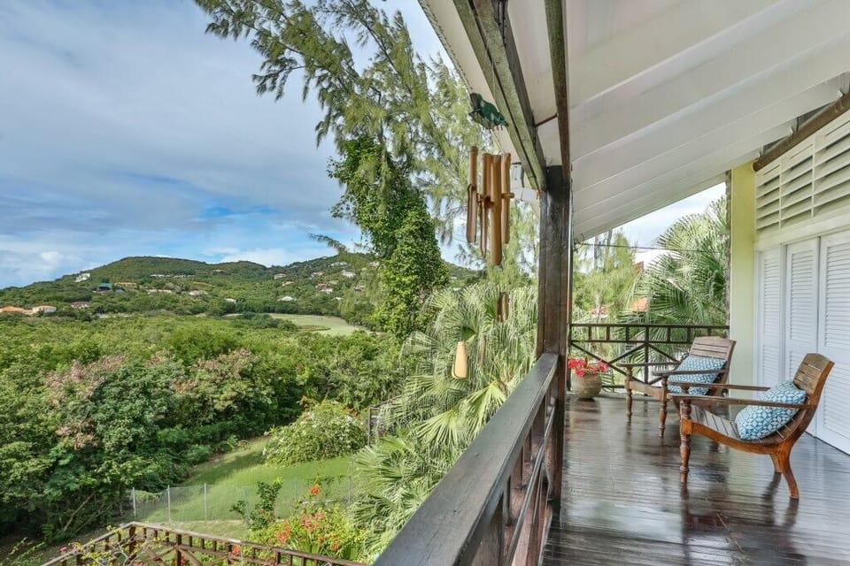 Take in the views from the main balcony.