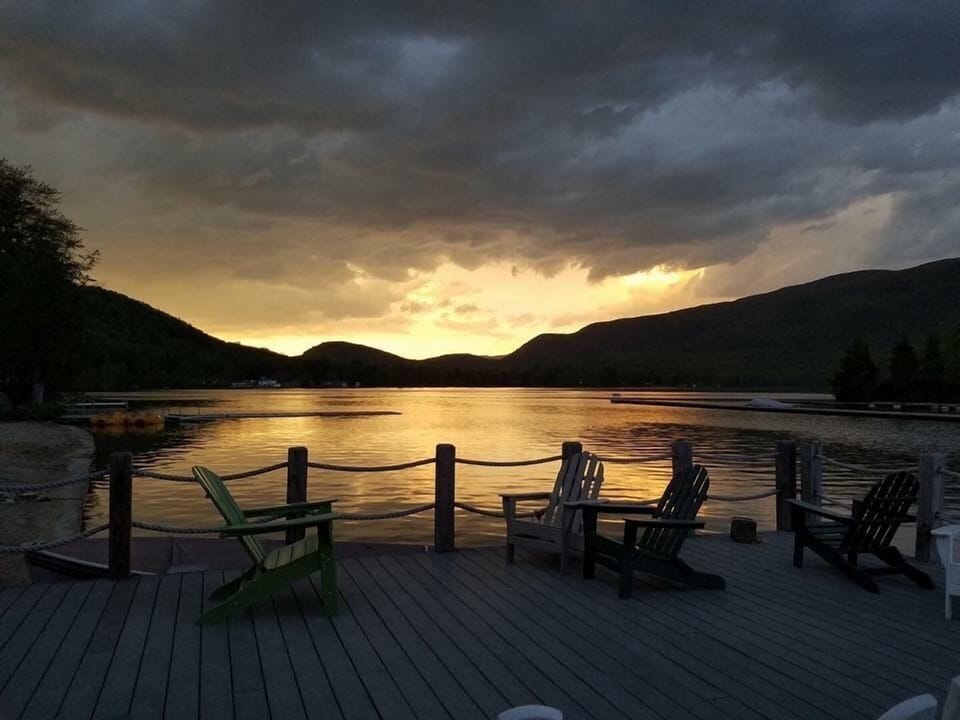 Sunset at Paddlers Pub