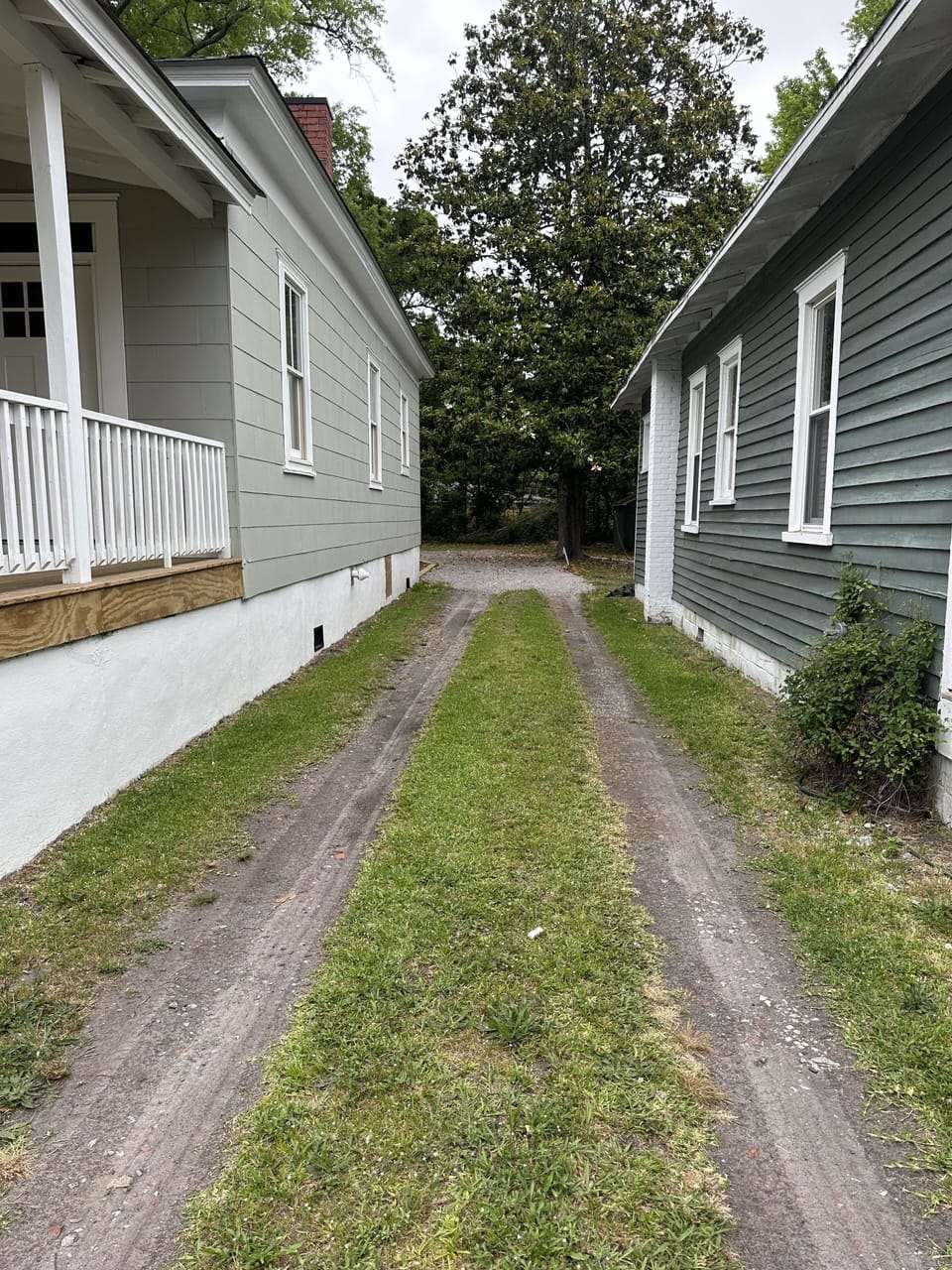 Private Driveway to right of home