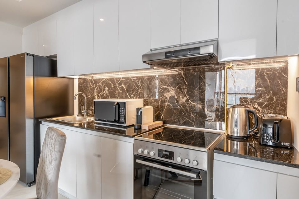 Unleash your culinary creativity in our fully equipped open kitchen