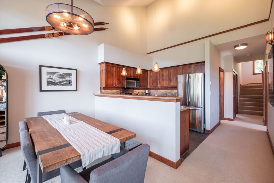 Dining and kitchen area