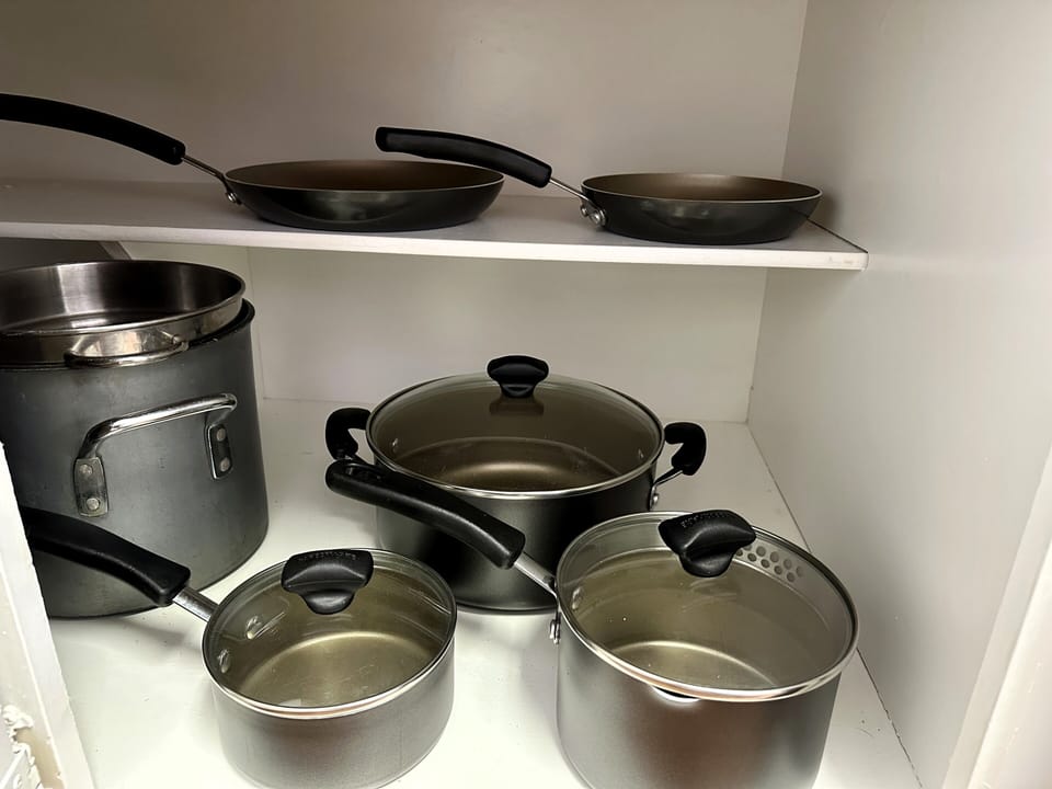 Pots and pans to cook for you and your family!